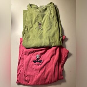 Two Life is Good Women’s XL Short-Sleeved T-shirts. Originals with sewn in tag.